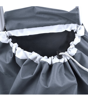 Nákupní taška na kolečkách s kapsou na zip pro snadné nákupy