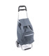 Nákupní taška na kolečkách s kapsou na zip pro snadné nákupy