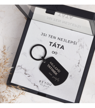 Klíčenka NEJLEPŠÍ TATÍNEK v dárkové krabičce