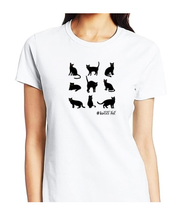 Dámské tričko Kočičí řeč