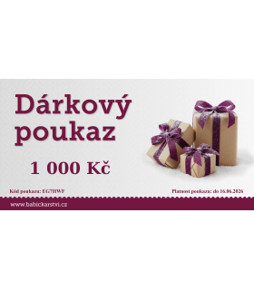 Dárkový poukaz  1 000 Kč