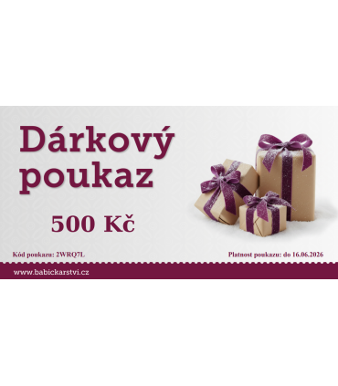 Dárkový poukaz 500 Kč