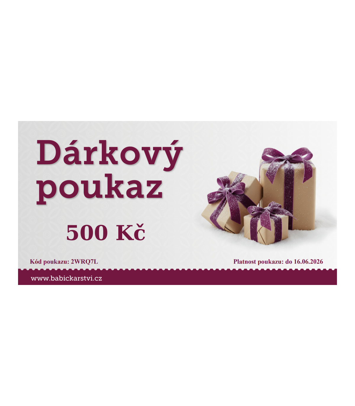 Dárkový poukaz 500 Kč