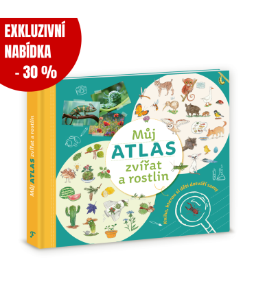 Můj atlas zvířat a rostlin - Kniha, kterou si děti dotváří samy