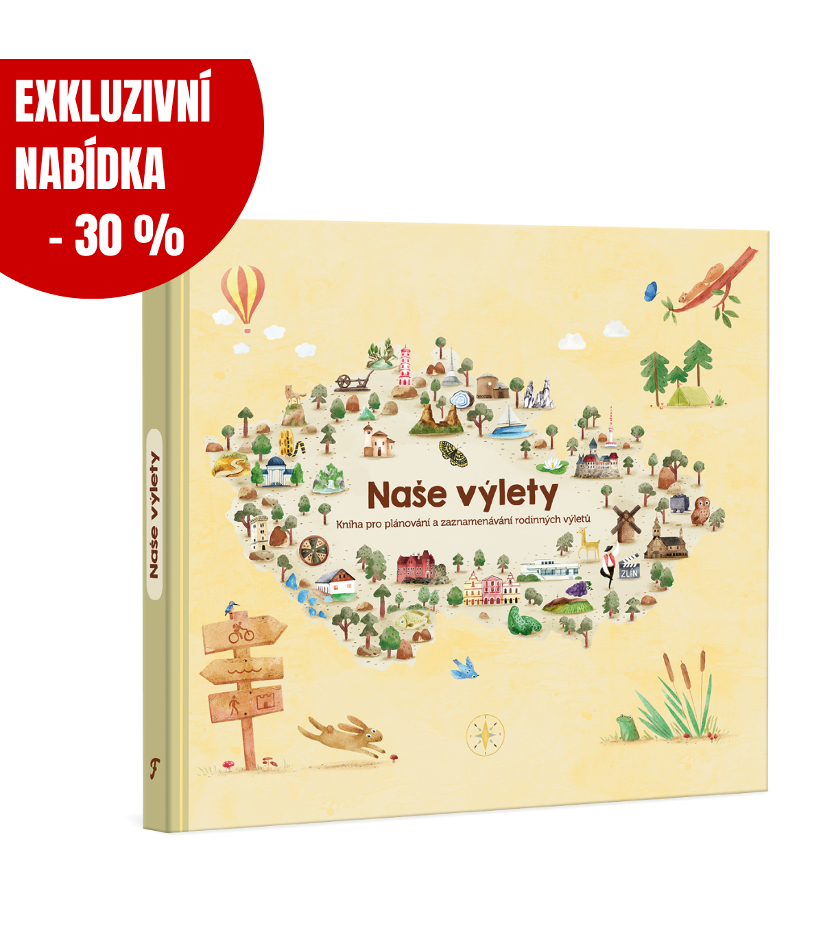 Naše výlety - Kniha pro plánování a zaznamenávání rodinných výletů