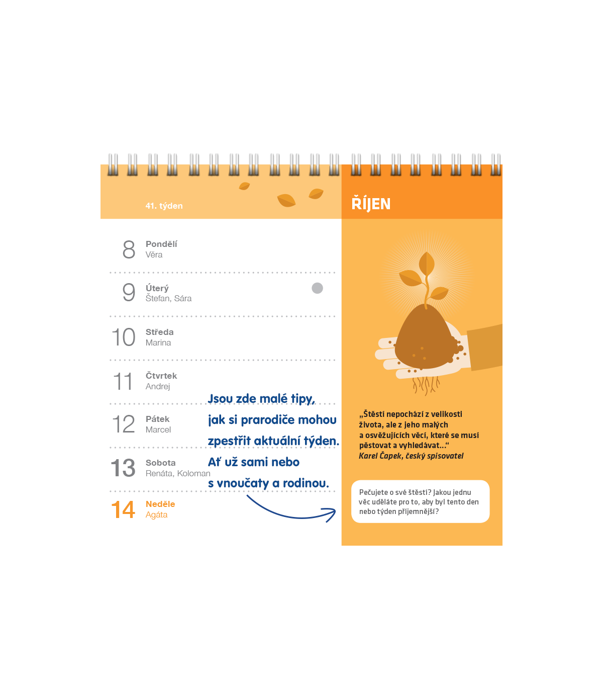 Nejmilejší kalendář pro babičku a dědu