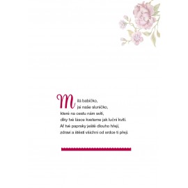 Dárkové přáníčko pro babičku