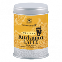 Kurkuma Latte,  bio vanilka