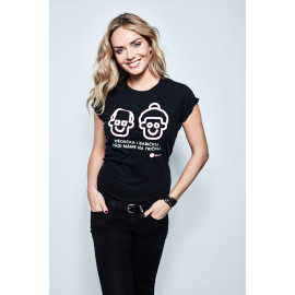 Dámské tričko KRÁSA POMOCI - Dědečka a babičku, rádi máme na tričku