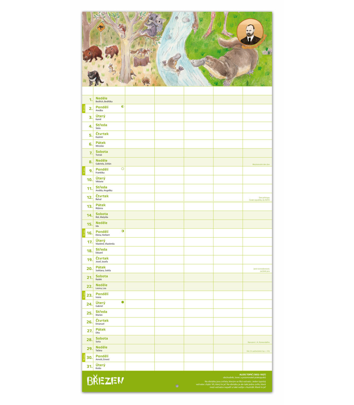 Velký rodinný kalendář 2020