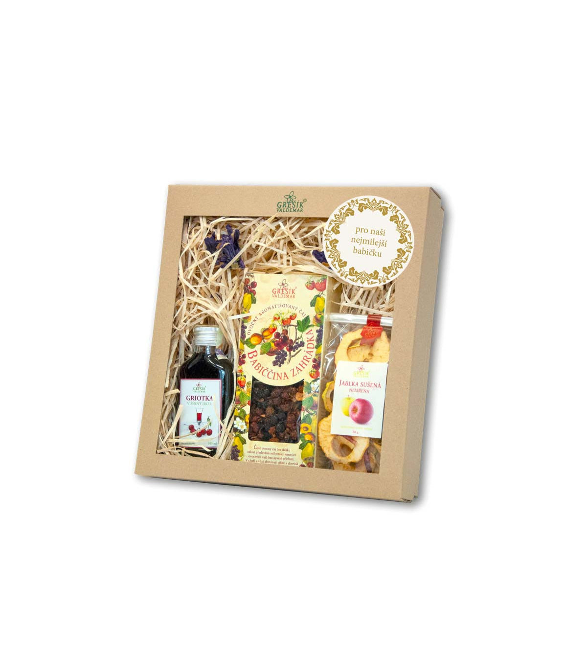 Z našeho sadu - ovocná dárková sada pro babičkui dědu